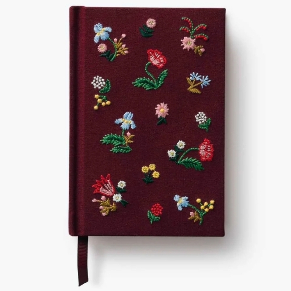 ❤️BUY 2 GET 1 FREE DEAL  Mini Embroidered Floral Journal, Retail $26.00 USD